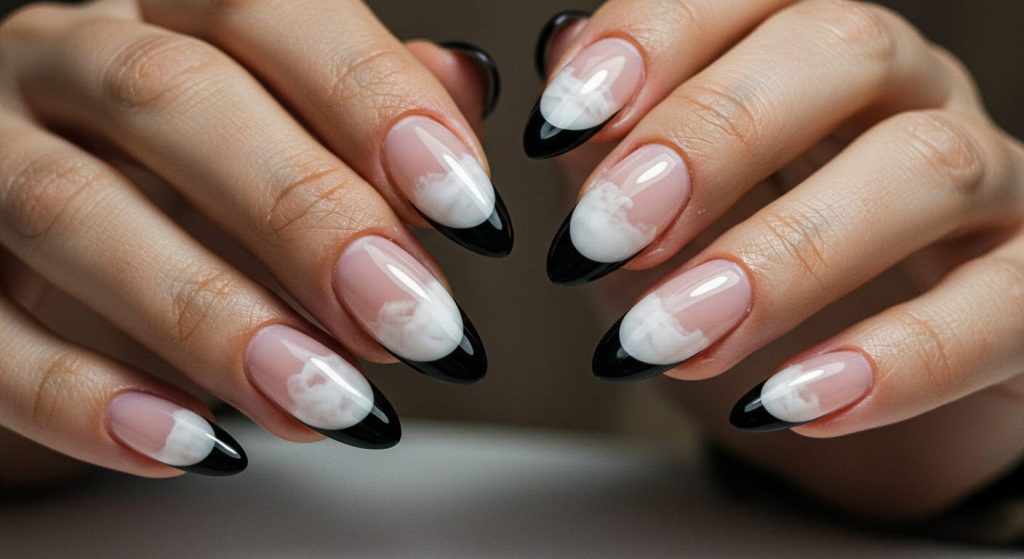 15 Black French Tip Nail Ideas That Are Chic, Bold & Totally On Trend