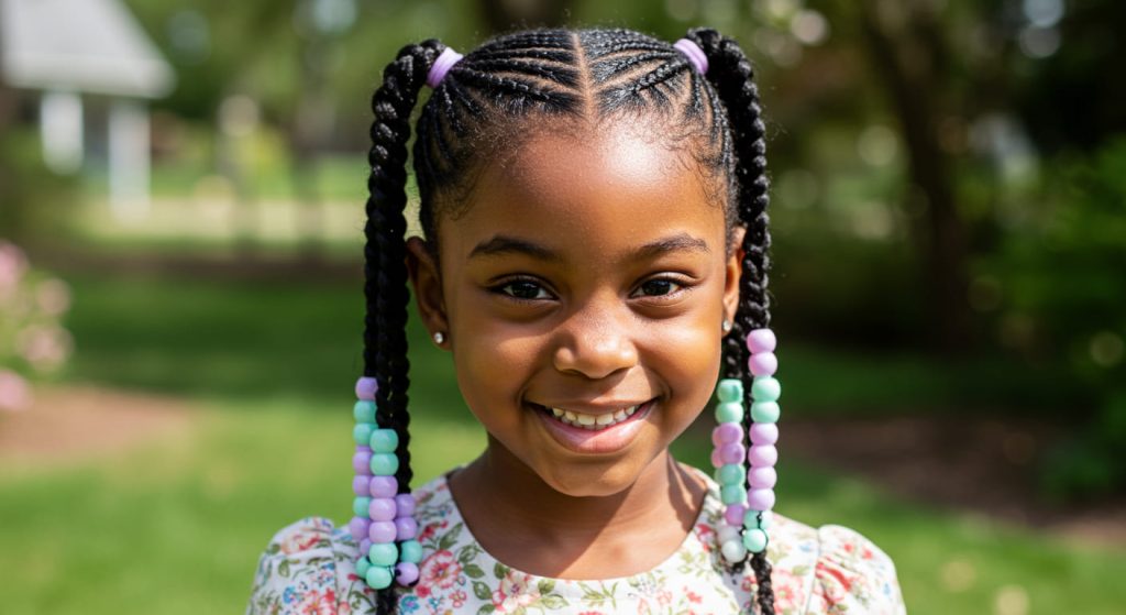 15 Adorable Kids Braids with Beads for Everyday Glam